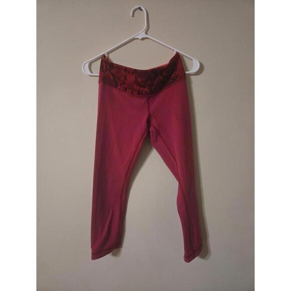 Other - Lululemon Women's Red Activewear capri Leggings